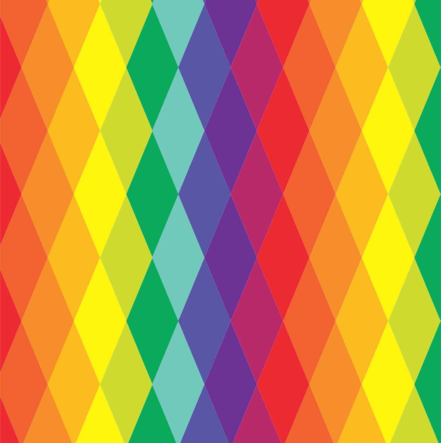 Self Adhesive Pattern Vinyl - Rainbow 6