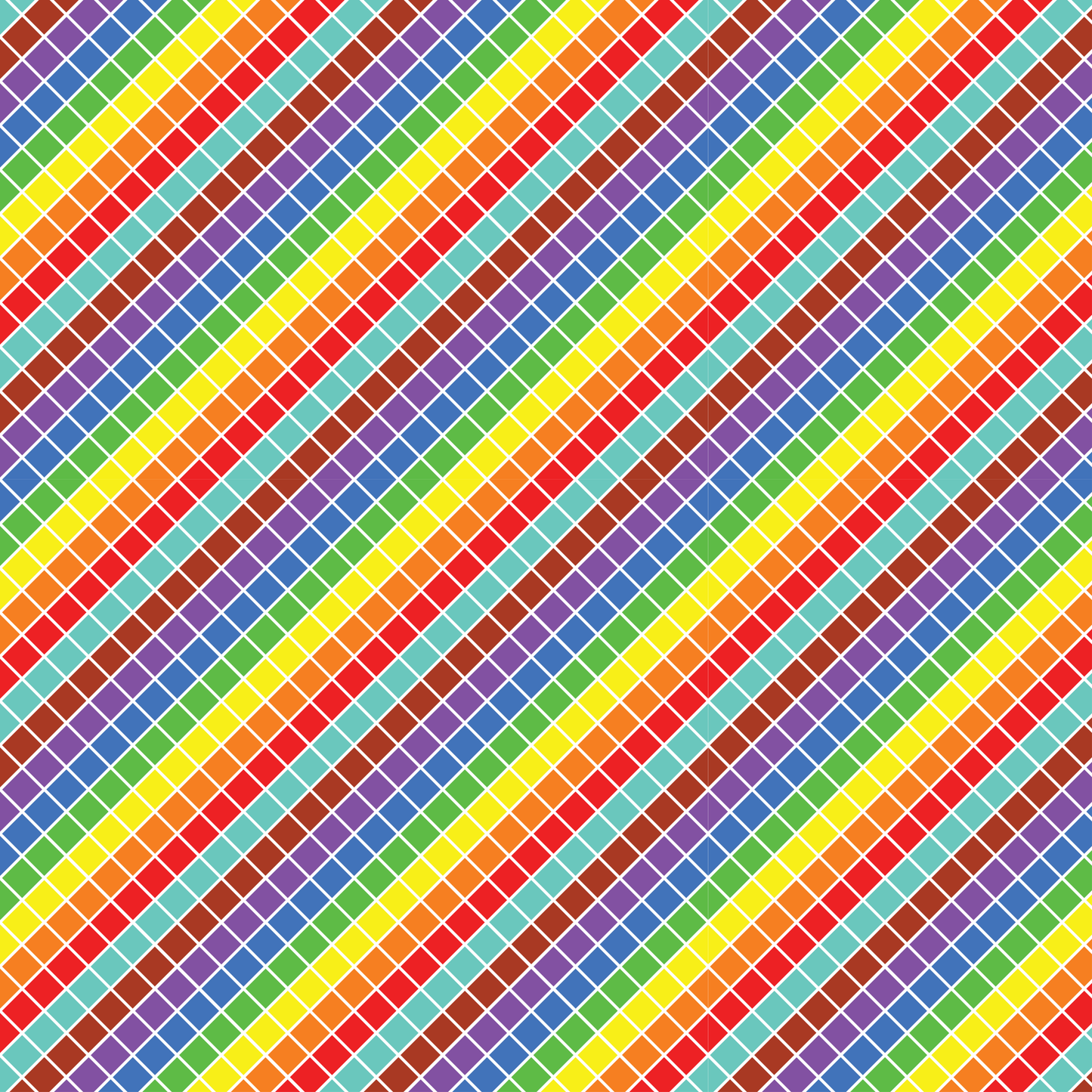Self Adhesive Pattern Vinyl - Rainbow 7