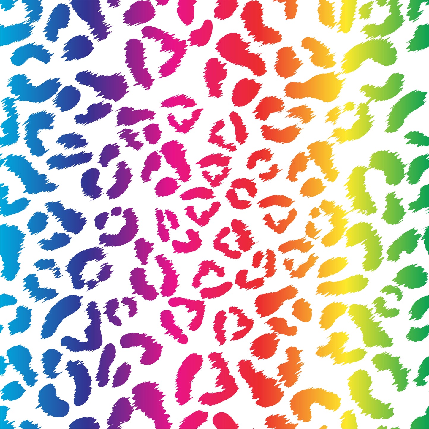 HTV Pattern Vinyl - Leopard Rainbow 3
