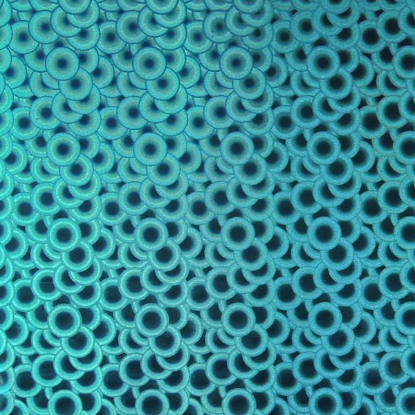 SELF ADHESIVE SPECIAL OFFER - Holographic Bubbles :- Aqua - Mini Roll 30cm x 50cm