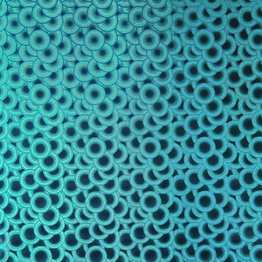 SELF ADHESIVE SPECIAL OFFER - Holographic Bubbles :- Aqua - Mini Roll 30cm x 50cm