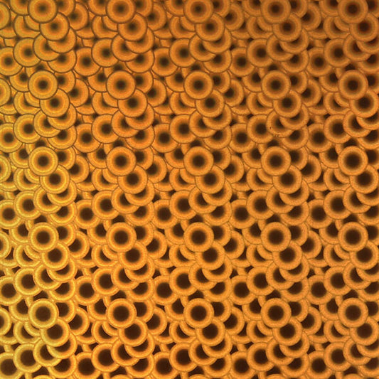 SELF ADHESIVE SPECIAL OFFER - Holographic Bubbles :- Copper - Mini Roll 30cm x 50cm