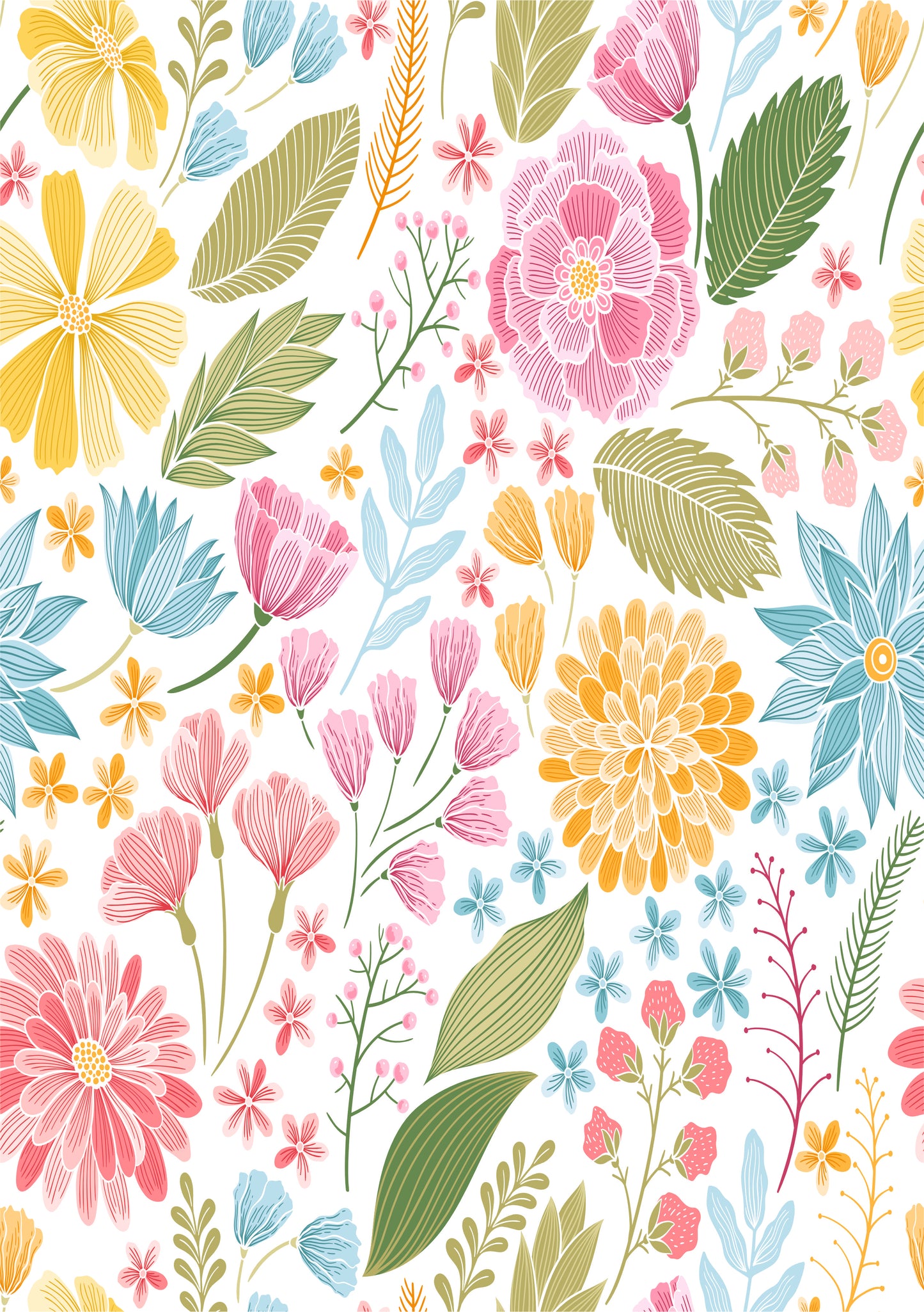 Self Adhesive Pattern Vinyl - Floral 2
