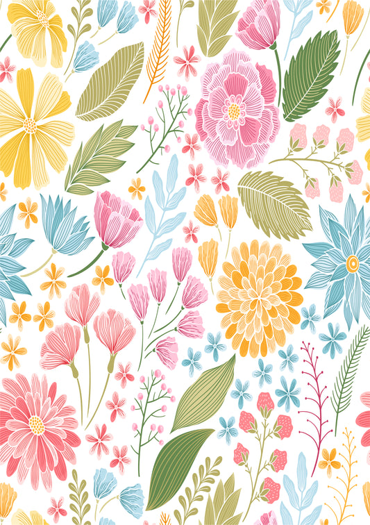 Self Adhesive Pattern Vinyl - Floral 2