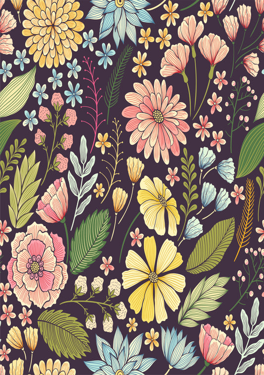 Self Adhesive Pattern Vinyl - Floral 3