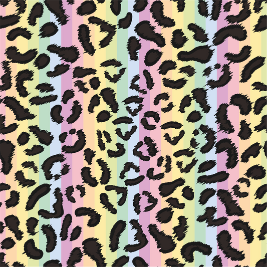 Self Adhesive Pattern Vinyl - Leopard Pastel 1