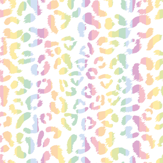Self Adhesive Pattern Vinyl - Leopard Pastel 3