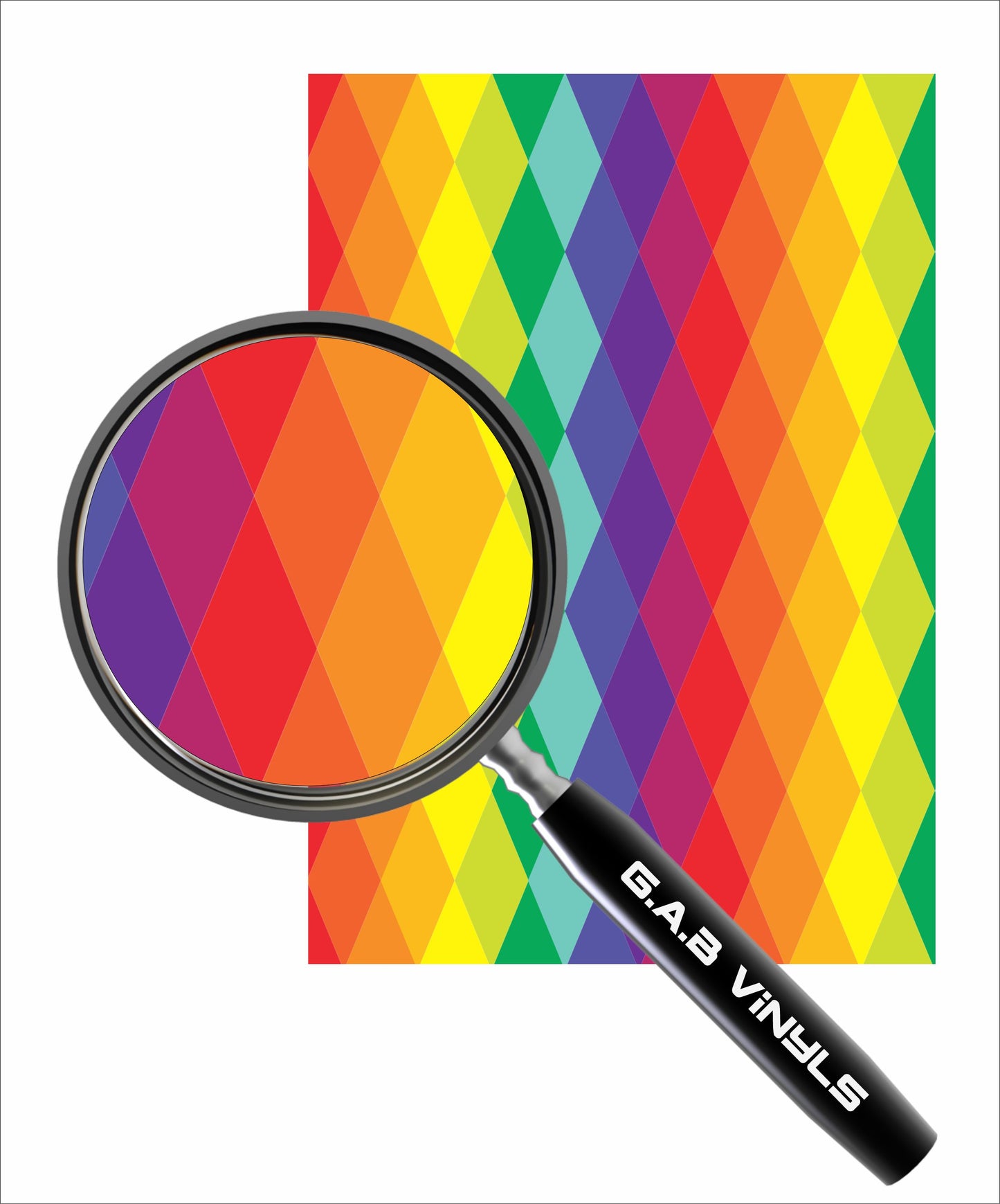 HTV Pattern Vinyl - Rainbow 6