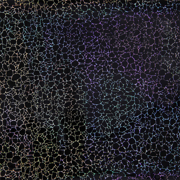 Holographic Cobblestone :- Silver - Mini Roll