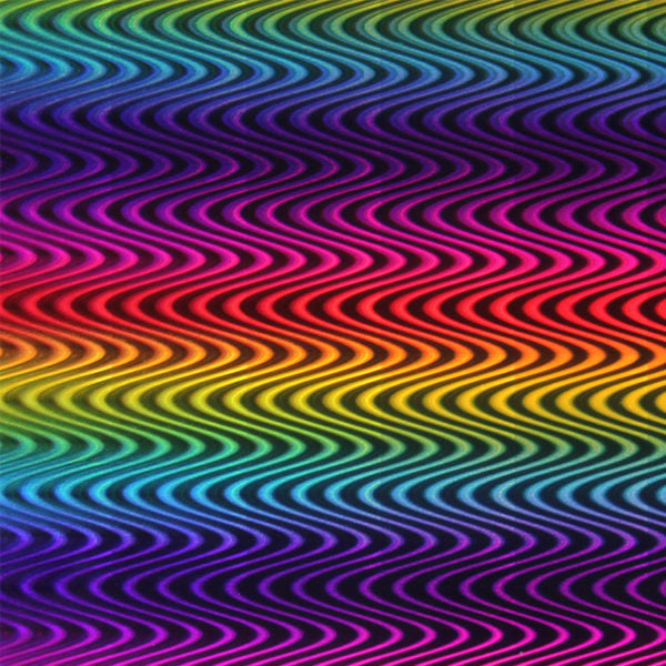 Holographic Rainbow :- Rainbow Waves - A4 sheet