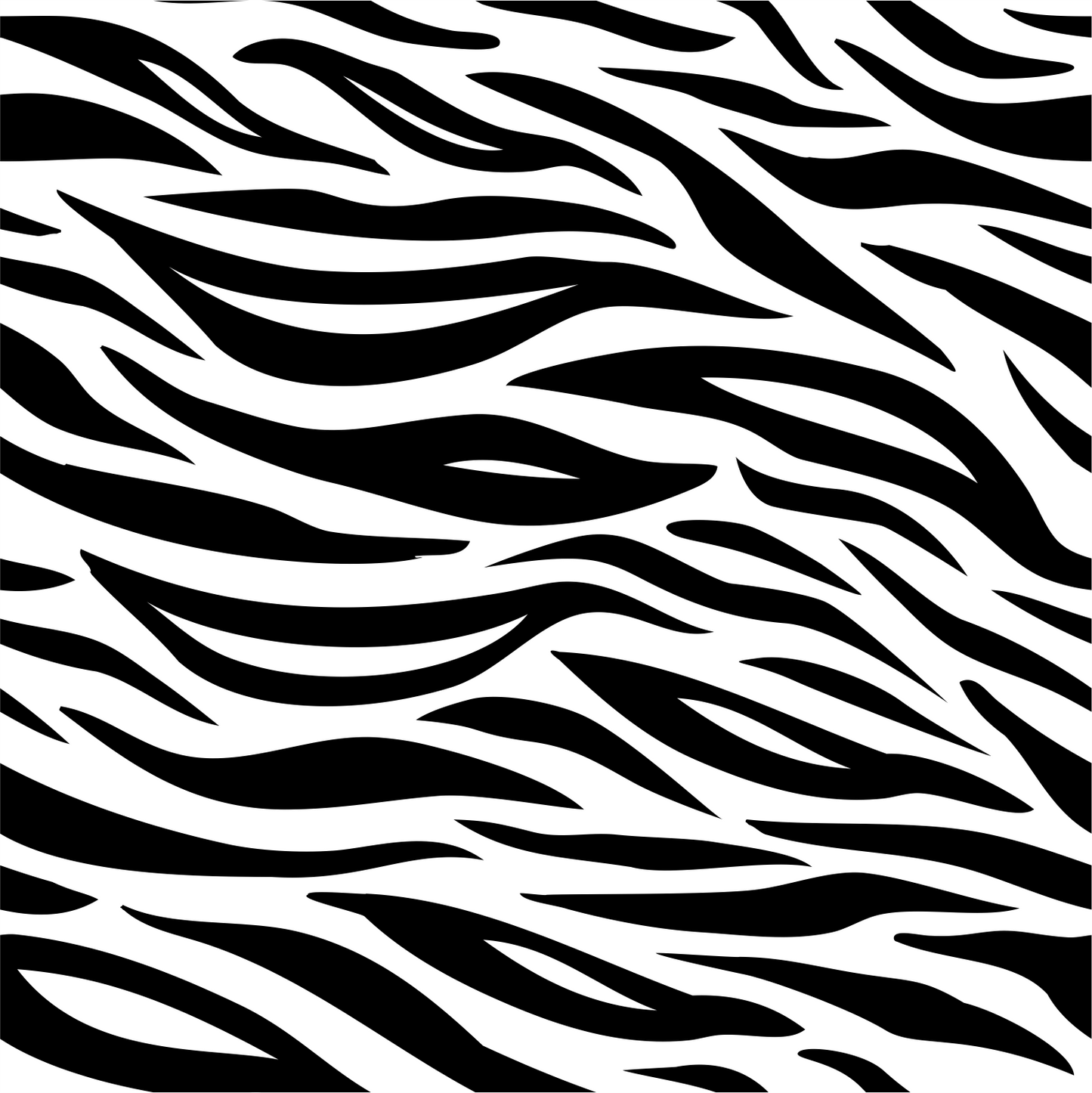 Self Adhesive Pattern Vinyl - Zebra Black and White