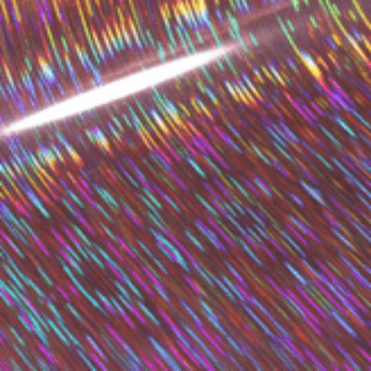 Holographic Rain :- Rose Gold - A4 sheet