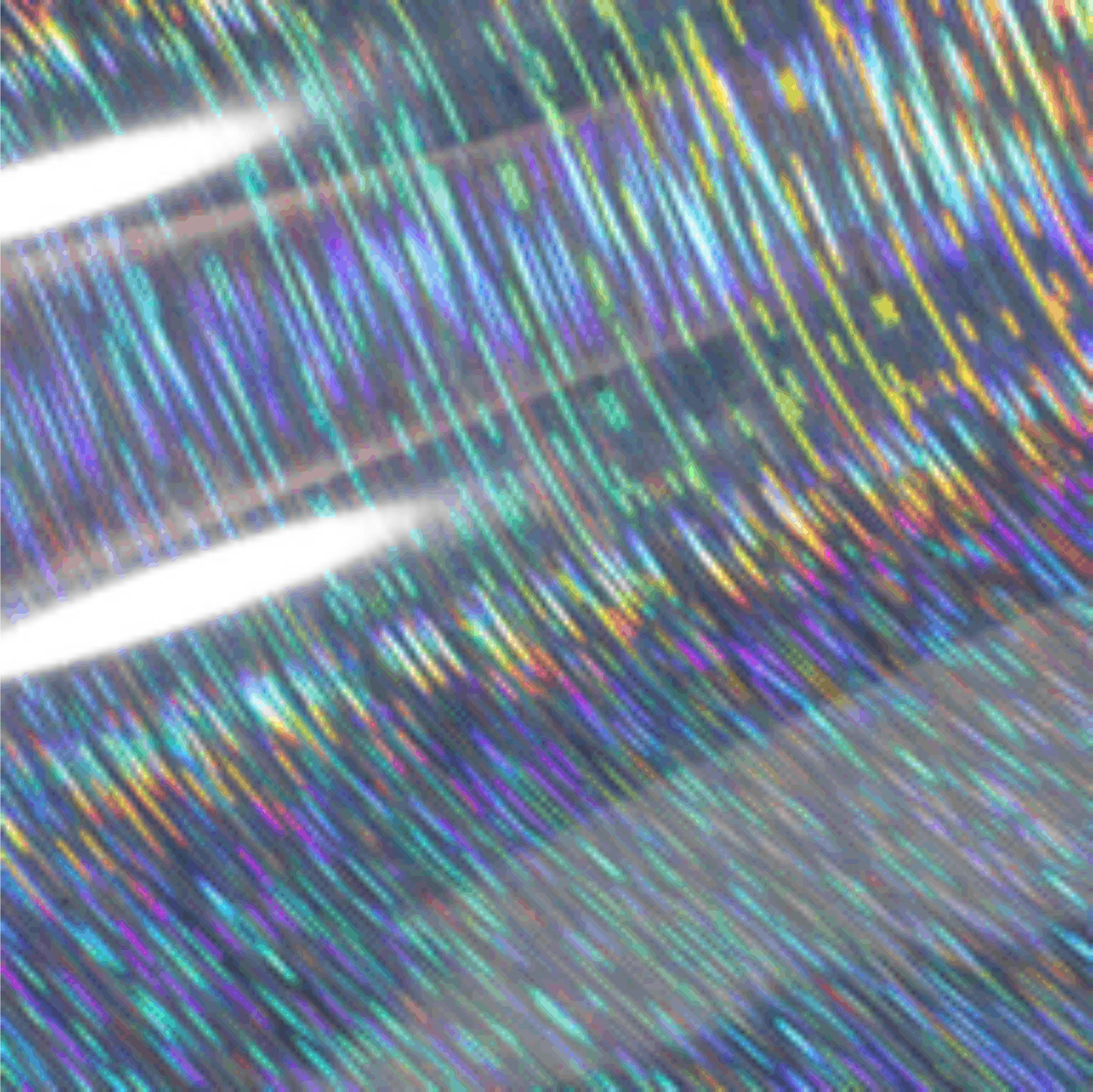 Holographic Rain :- Silver - Mini Roll