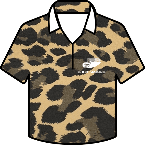 Metallic Pattern HTV :- Leopard Gold - Mini Roll