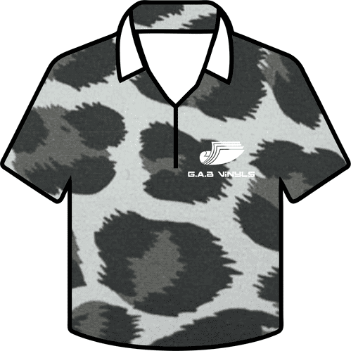 Metallic Pattern HTV :- Leopard Silver - Metre