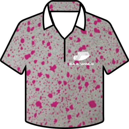 Metallic Pattern HTV :- Pink Splash - Metre