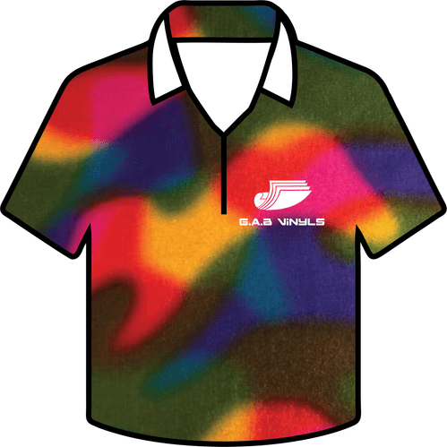 Metallic Pattern HTV :- Rainbow Swirl - Metre