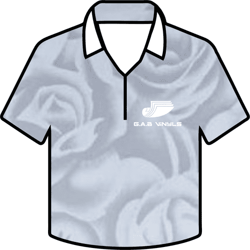 Metallic Pattern HTV :- Silver Roses - Mini Roll