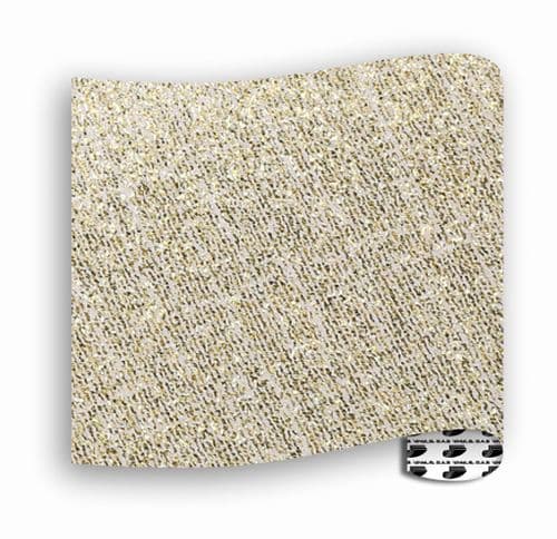 Glitter Patterns (Textured) - Gold Lines - Metre