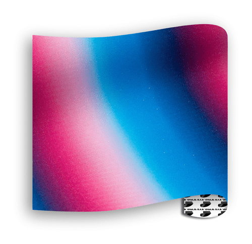 Glitter Patterns (Textured) - Rainbow Stripe Red Blue - Mini Roll