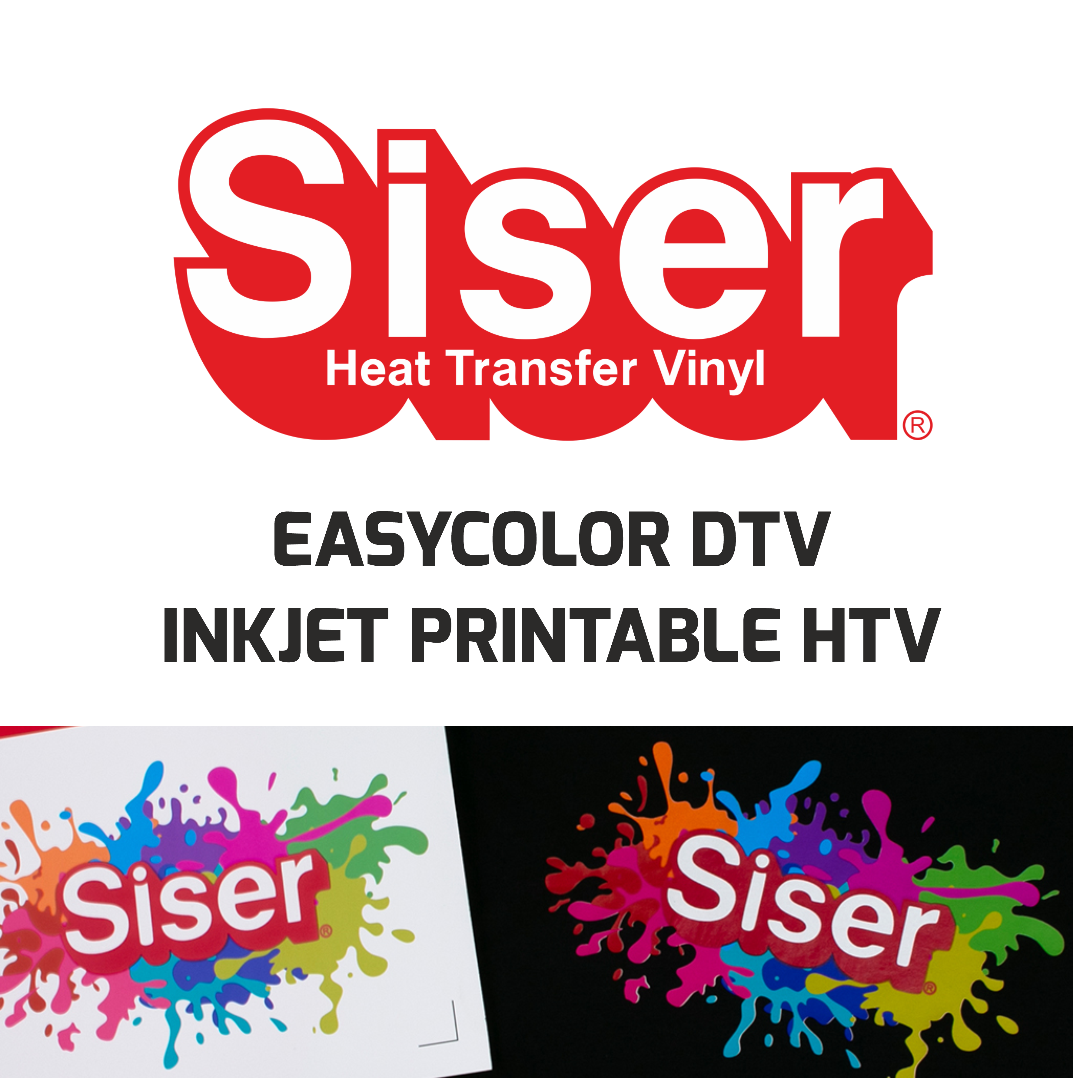 Siser EasyColor™ DTV™ - InkJet Printable HTV – G.A.B Vinyls