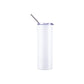 20oz/600ml Sublimation UV Colour Changing Stainless Steel Skinny Tumbler - White to Purple