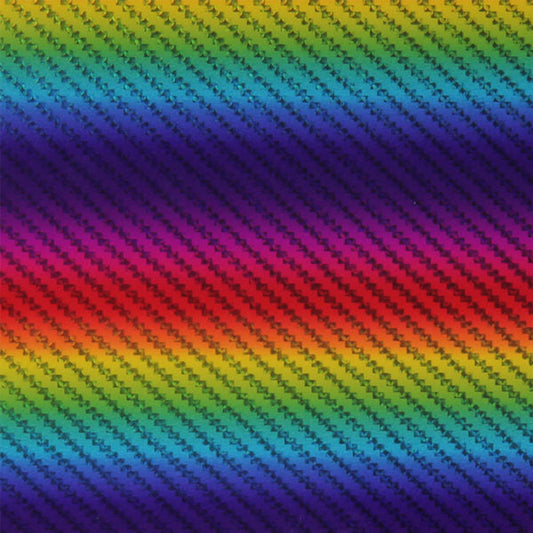 BLACK FRIDAY - Holographic Rainbow :- Rainbow Carbon - A4 sheet