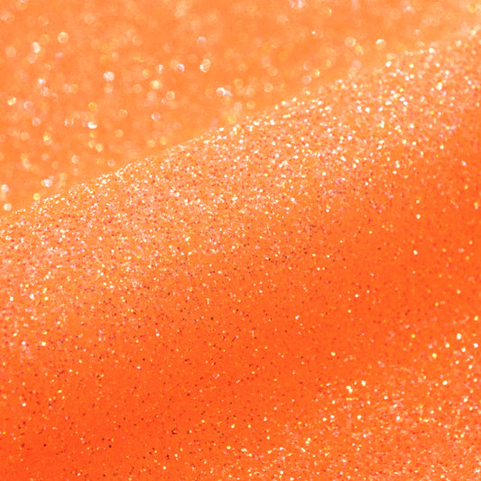 HTV SPECIAL OFFER - Siser Glitter :- Neon Orange (G0023) - A4 sheet