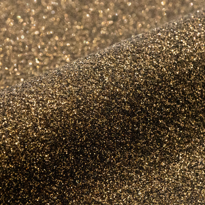 Siser Glitter  :- Black / Gold (G0076) 500mm x 25 Metres