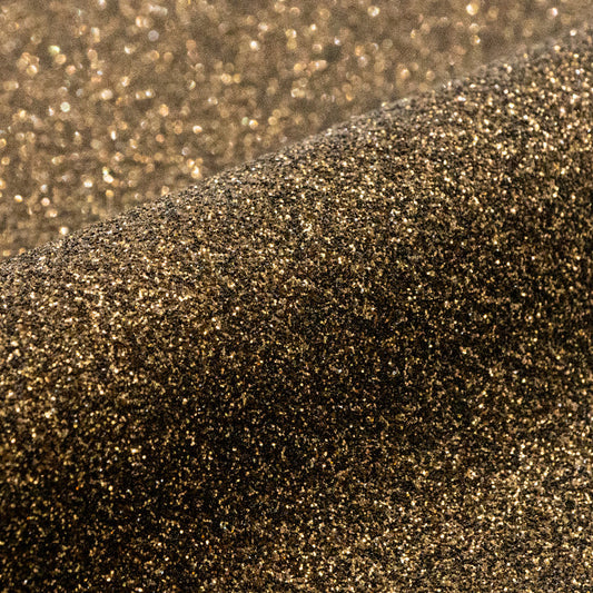 Siser Glitter  :- Black / Gold (G0076) 500mm x 25 Metres