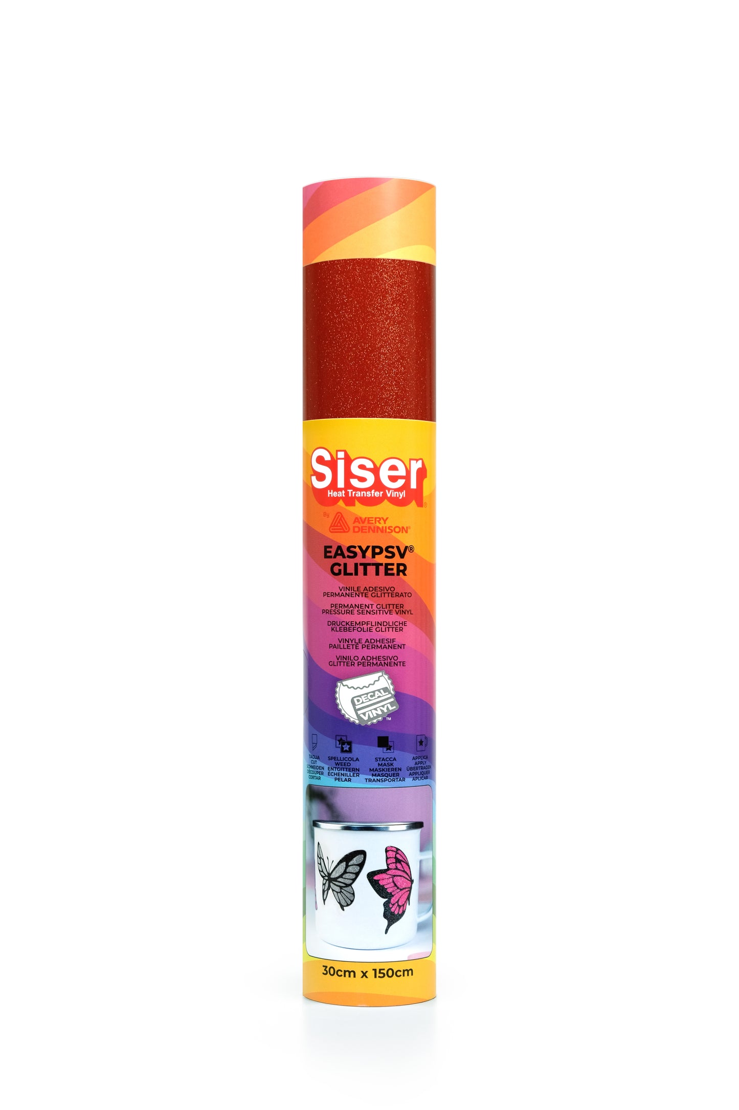 Siser EasyPSV Glitter - Brick Red - 1.5m x 300mm