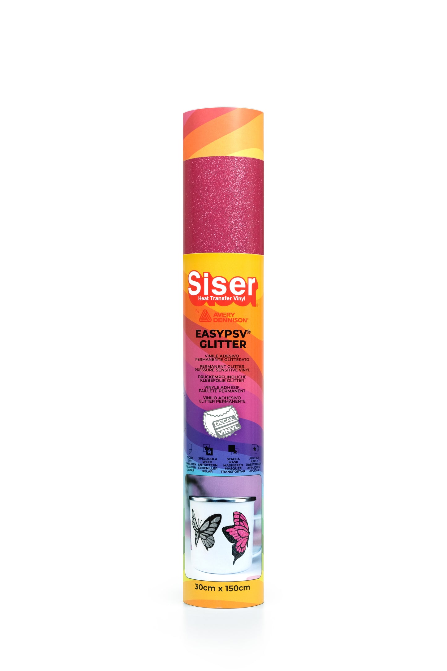 Siser EasyPSV Glitter - Pink Flirt - 1.5m x 300mm