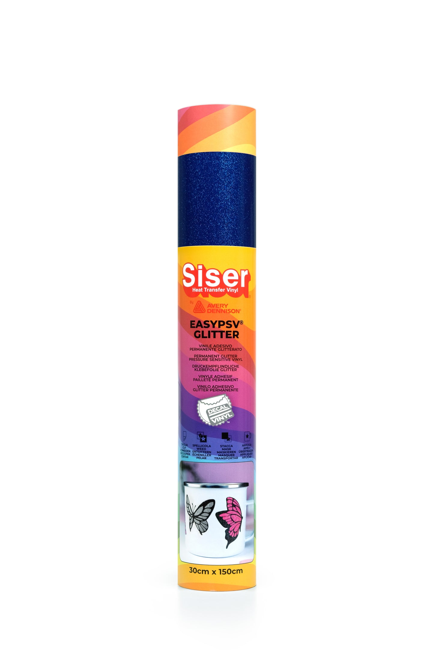 Siser EasyPSV Glitter - Marine Blue - 1.5m x 300mm