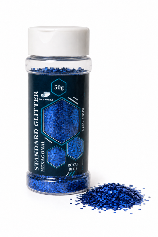 Royal Blue Hexagonal Glitter 1mm – 50g