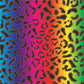 HTV Pattern Vinyl - Leopard Rainbow 1