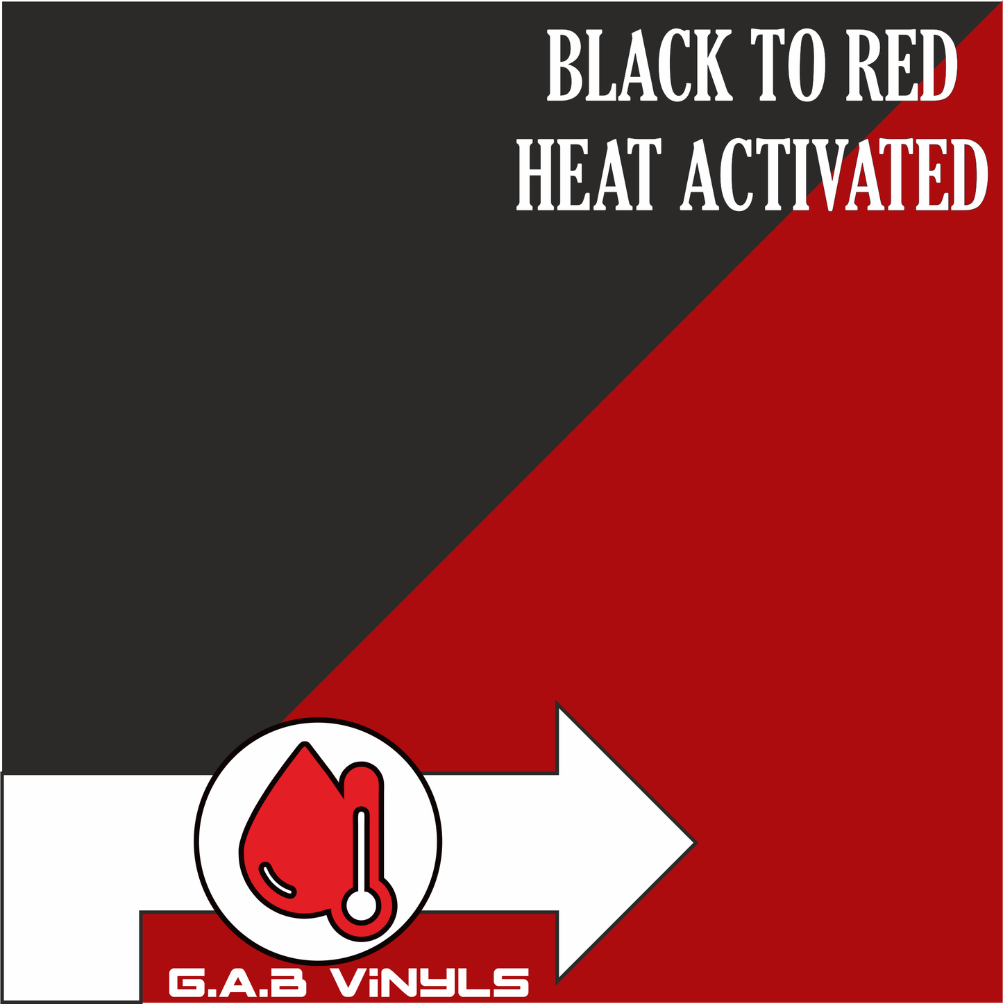 Heat Activated :- Black to Red - A4 sheet