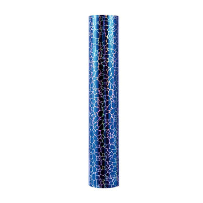 SELF ADHESIVE SPECIAL OFFER - Holographic Cobblestone :- Blue - Mini Roll 30cm x 50cm