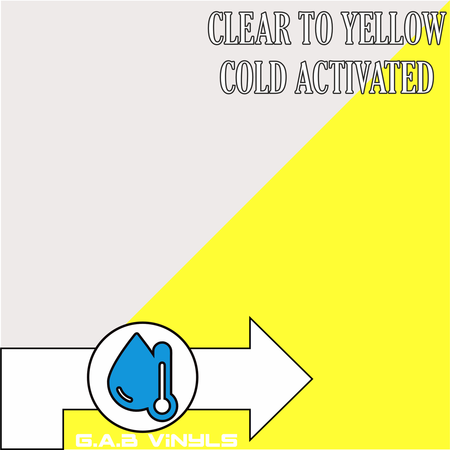Cold Activated :- Clear to Yellow - Mini Roll