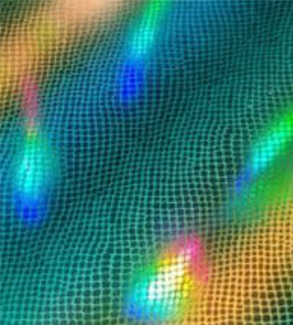 Holographic Yellow/Green :- Yellow Green Crocodile - Metre