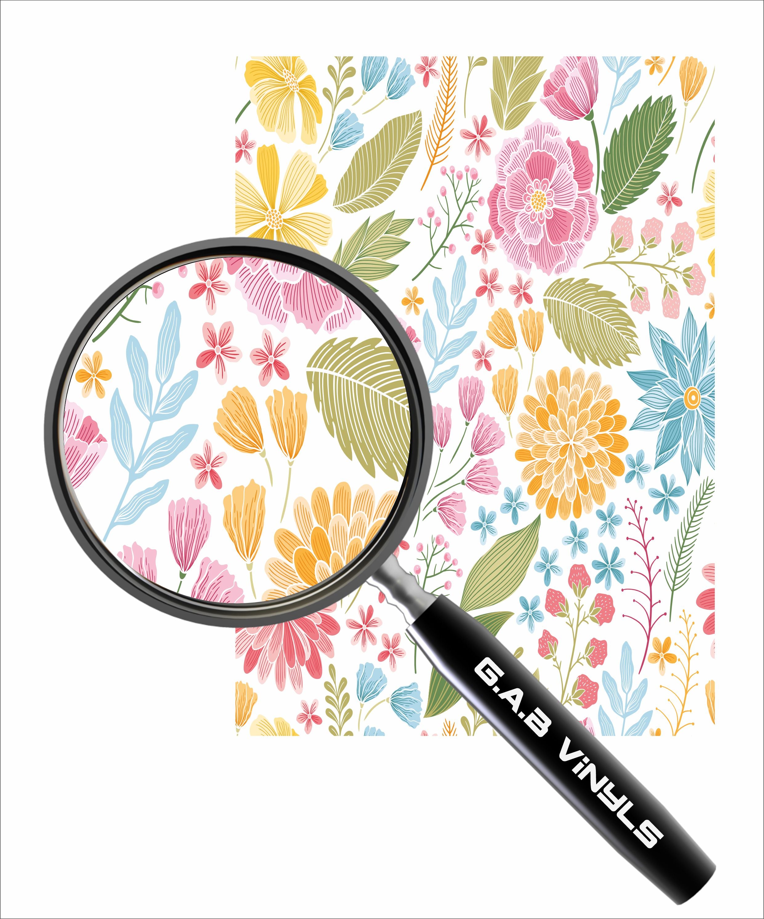 Pattern Vynil Sticker Self Adhesive Pattern Vinyl - Floral 2 – G.A.B Vinyls