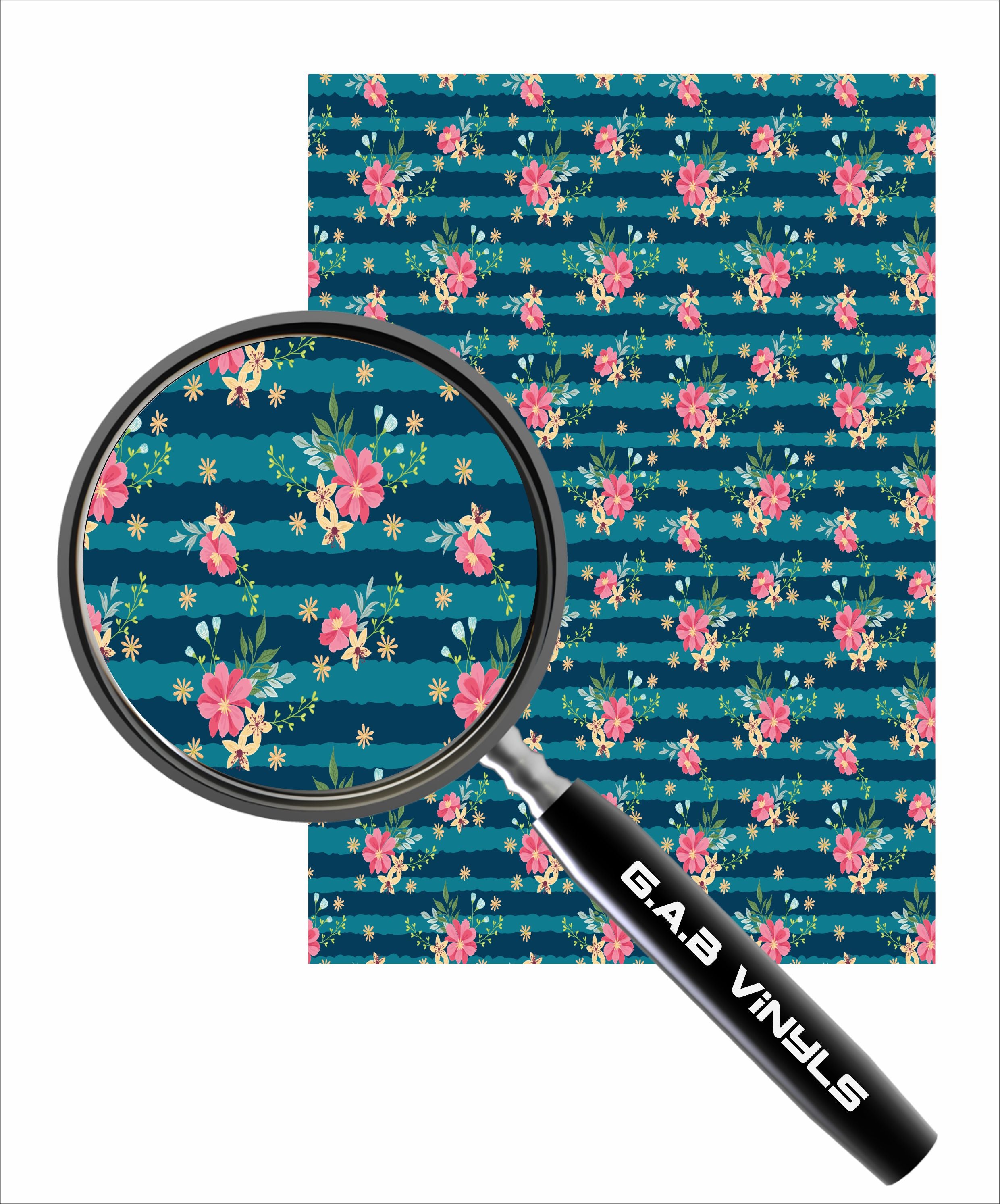 Pattern Vynil Sticker Self Adhesive Pattern Vinyl - Floral 5 – G.A.B Vinyls
