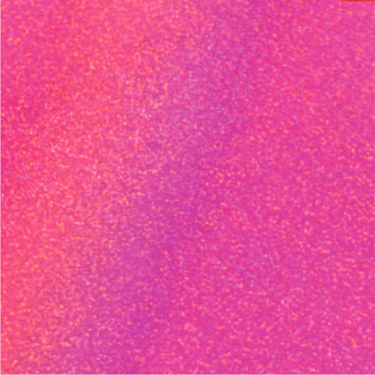 Holographic Sparkle Self Adhesive :- Fluo Pink