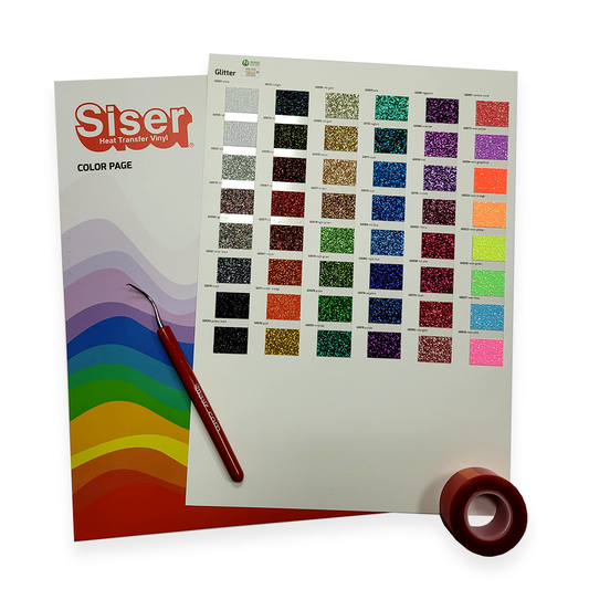 Siser Glitter Colour Guide