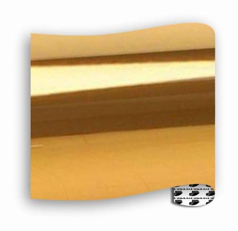 Window / Static Cling :- Mirrored Effect Gold - Metre