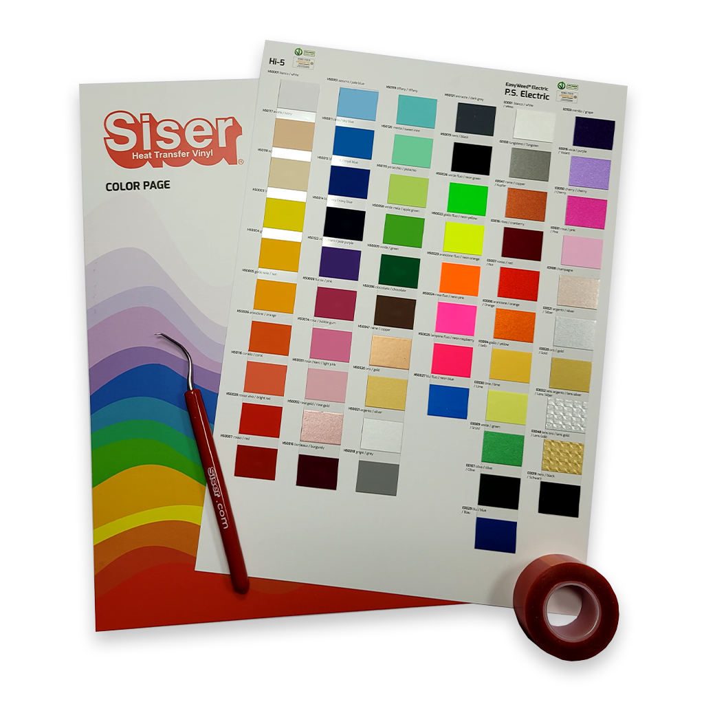 Siser HI5/ PS Electric Colour Guide