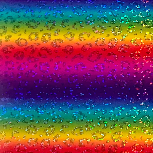 Holographic Rainbow :-Rainbow Leopard - A4 sheet