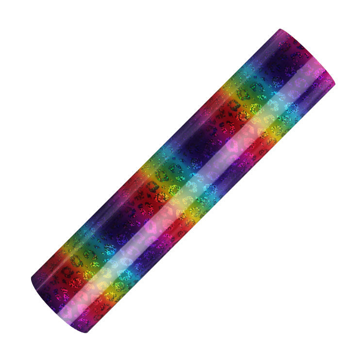Holographic Rainbow :-Rainbow Leopard - Mini Roll