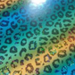 Holographic Yellow/Green :- Yellow Green Leopard - A4 sheet
