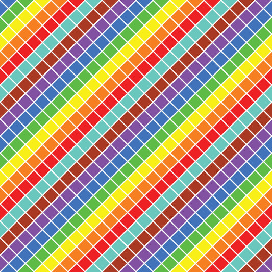 HTV Pattern Vinyl - Rainbow 7