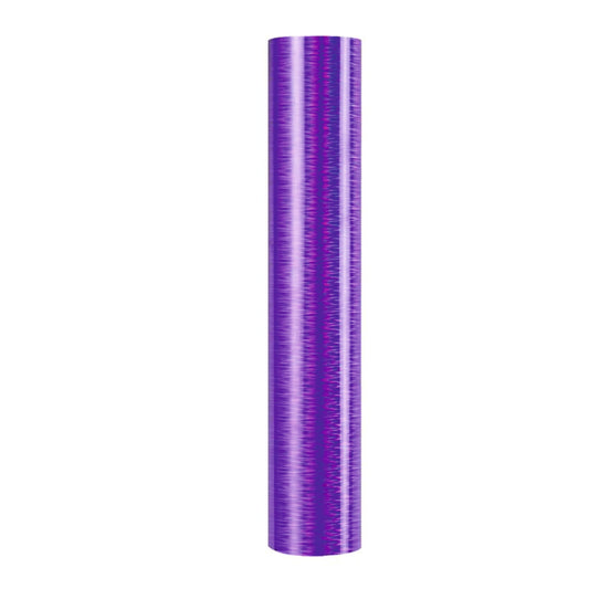 SELF ADHESIVE SPECIAL OFFER - Holographic Rain :- Purple - Mini Roll 30cm x 50cm